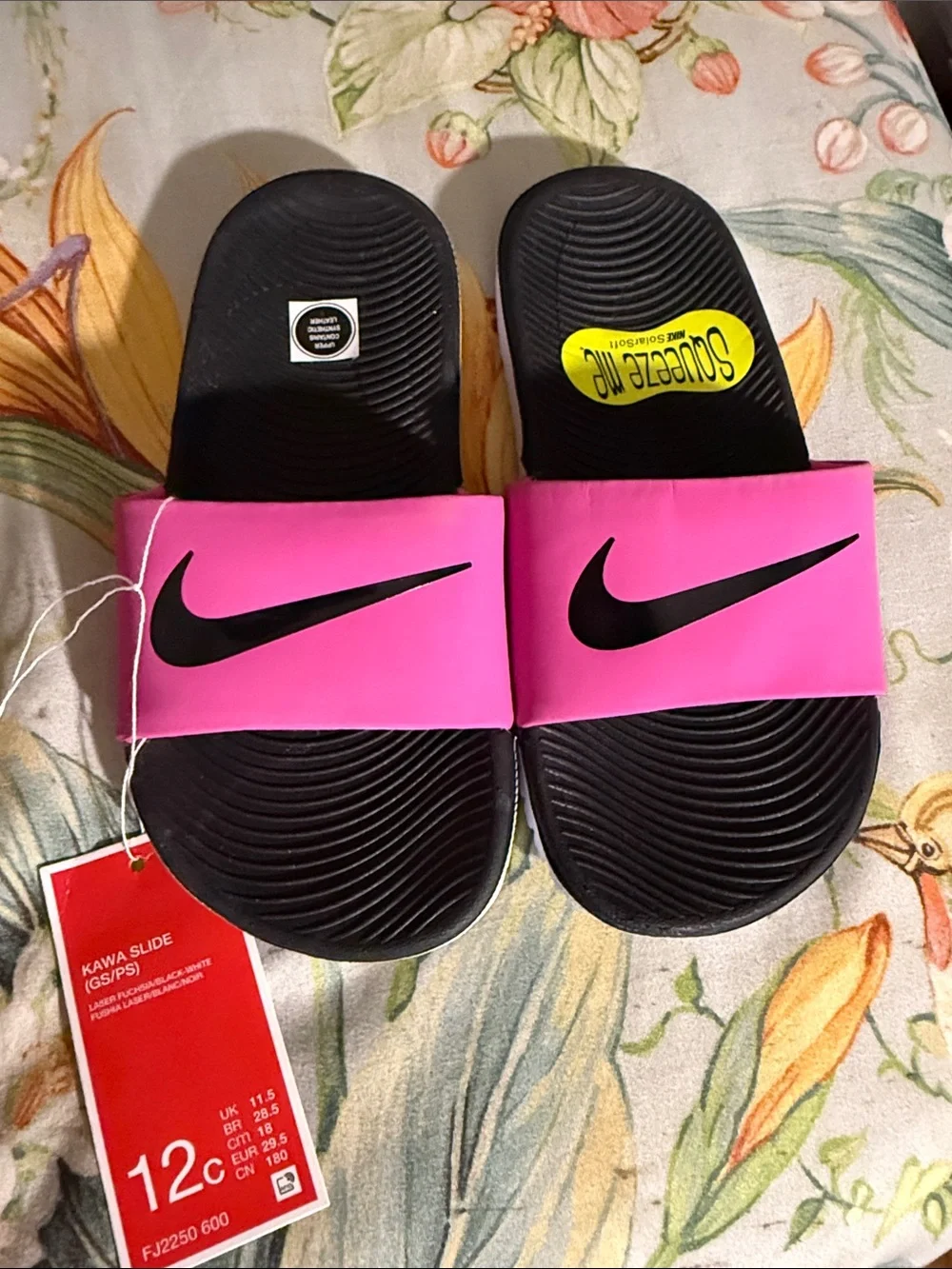 Nike Slide Sandals - Hot Pink/Black